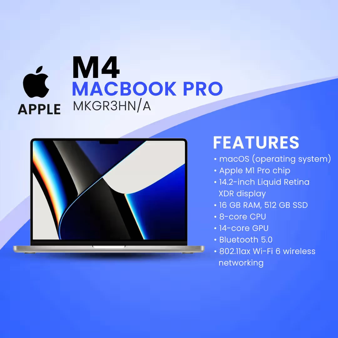 Apple MacBook M4 Pro laptop in Space Black with M4 Pro chip